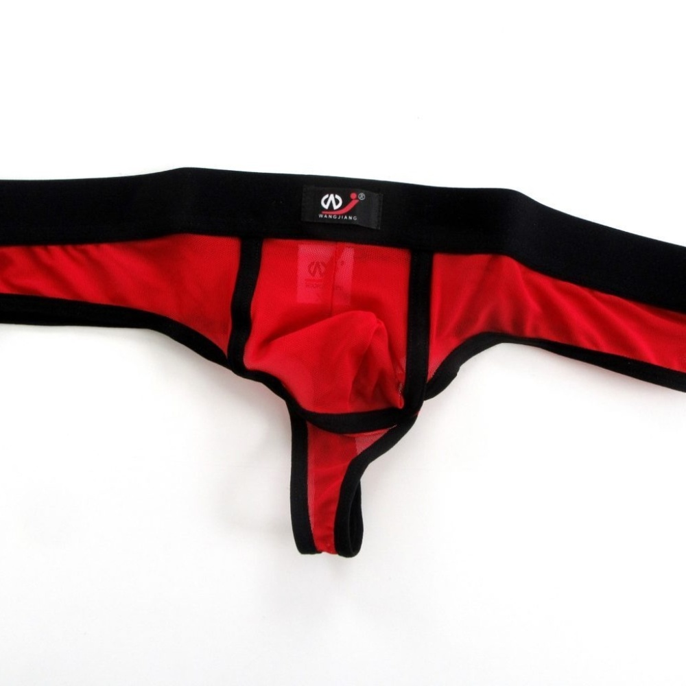 Red Mesh Thong